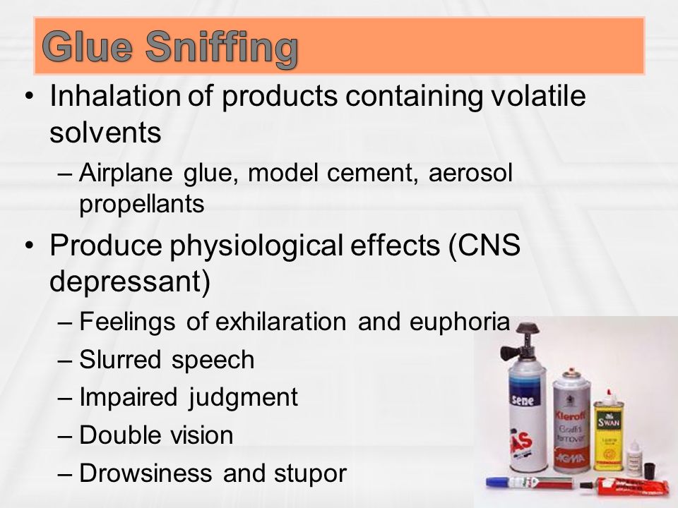 An essay on the effects of sniffing glue